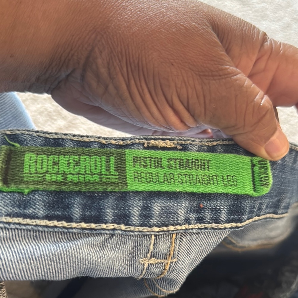 Men's Rock & Roll Blue Jeans 40 x 30